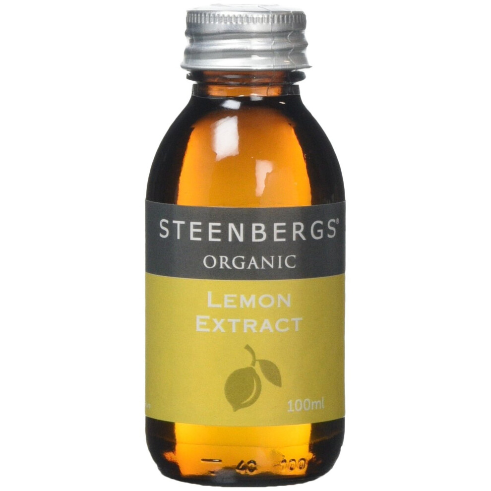 Steenbergs Organic Lemon Extract 100 ml (Pack of 3)