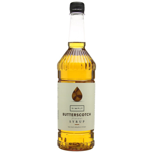 Simply Butterscotch Syrup 1 Litre (Pack of 2) 1