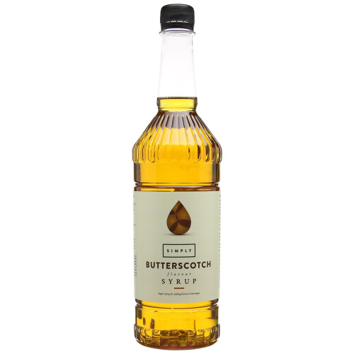 Simply Butterscotch Syrup 1 Litre (Pack of 2)