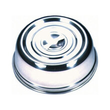 Genware NEV-21483 Plate Cover, Round, Stainless Steel