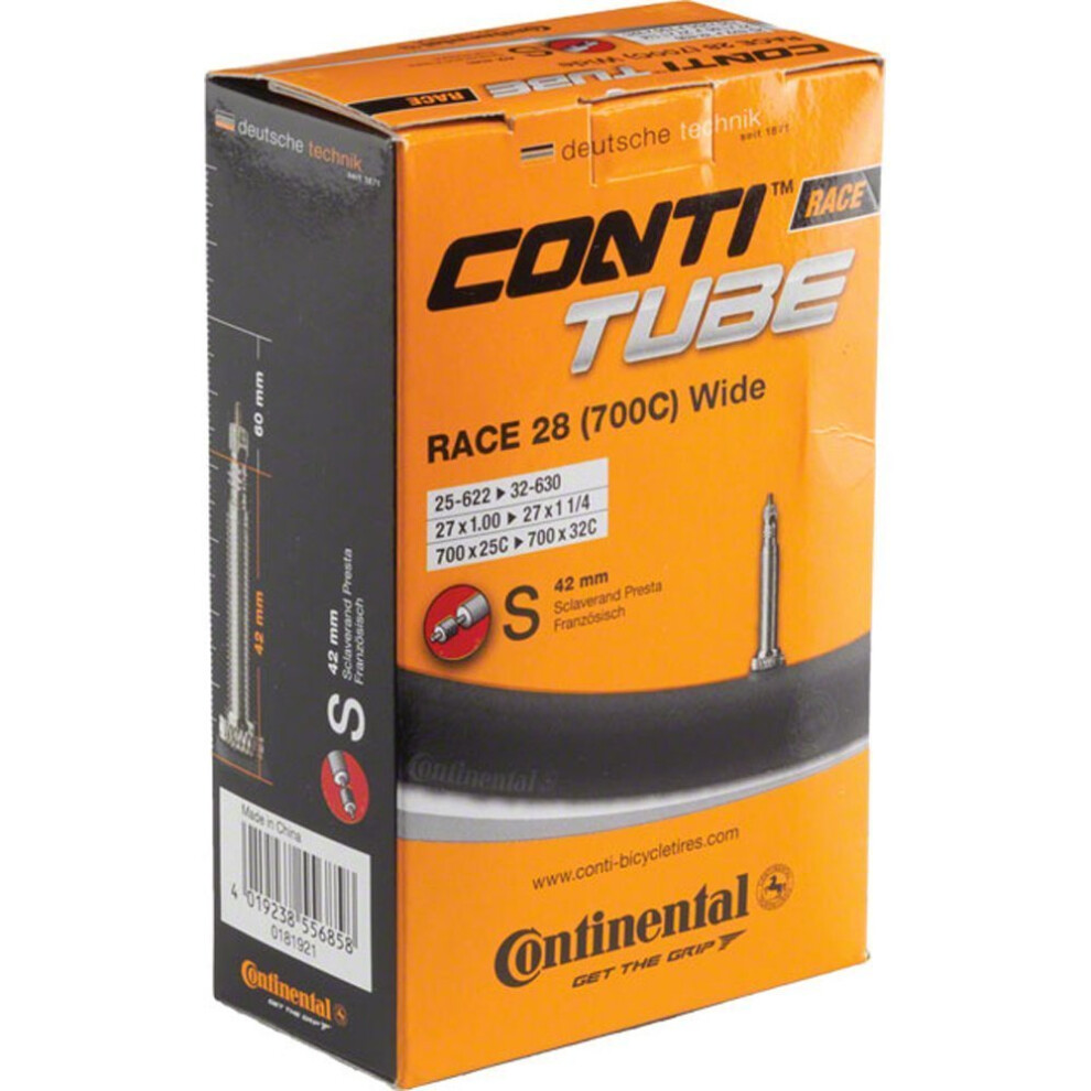 Continental R28 Training Presta Inner Tube - Black, 700C x 25 - 32 C/ Valve-42mm