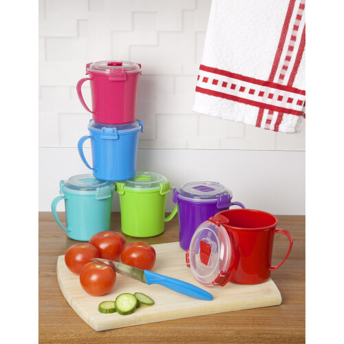 Sistema Sistema To Go Microwave Soup Mug - 656 ml, Assorted Colours 1