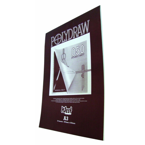 Polydraw A3 .050mm Double Matt Pad (15 Leaf)