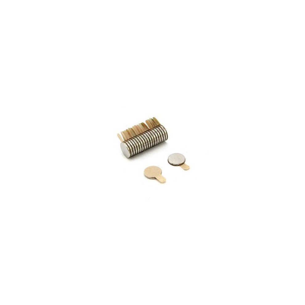 Magnet ExpertãÂ® 8Mm Dia X 1Mm N35 Neodymium Easypeel Adhesive Magnet - 0.39Kg Pull ( South ) ( Pack Of 20 ) 5060185927955