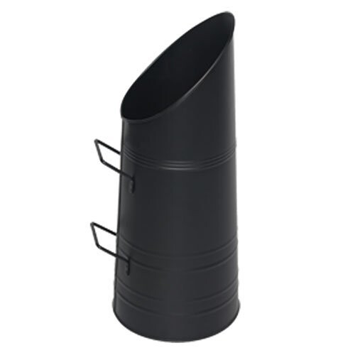 JVL Bowland Black Iron Fireplace Accessory Coal Scuttle Hod Bucket 1