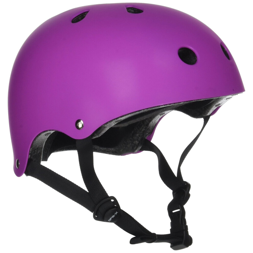 SFR Unisex adult Essentials Helmet, Purple (Purple), S/M 53-56cm