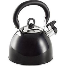 Prima 2.5 Litre Whistling Kettle, Metallic Black