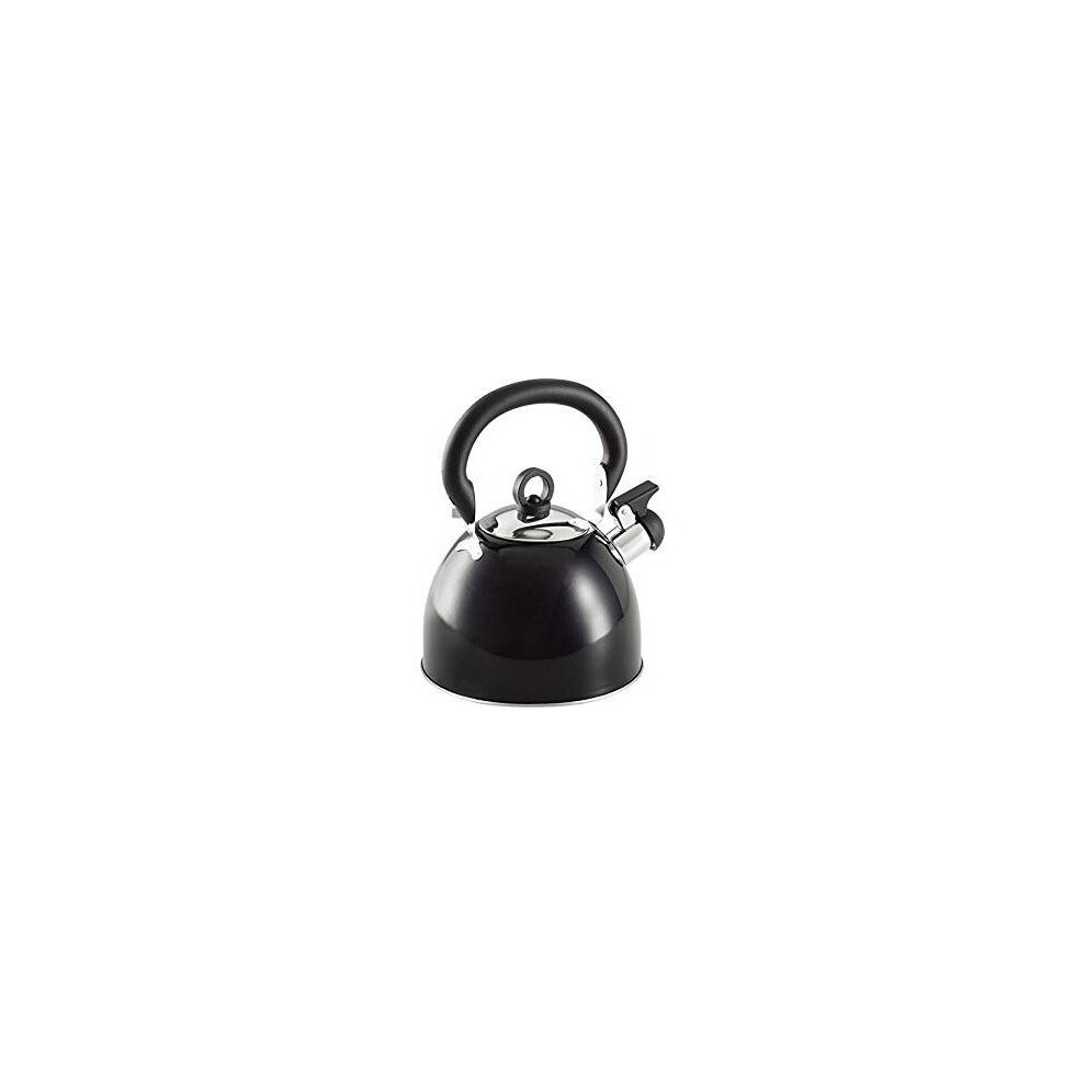 Prima 2.5 Litre Whistling Kettle, Metallic Black