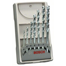 Bosch 2607017079" Cyl-1" Masonry Drill Set, Silver, 1-8 mm, 7-Piece