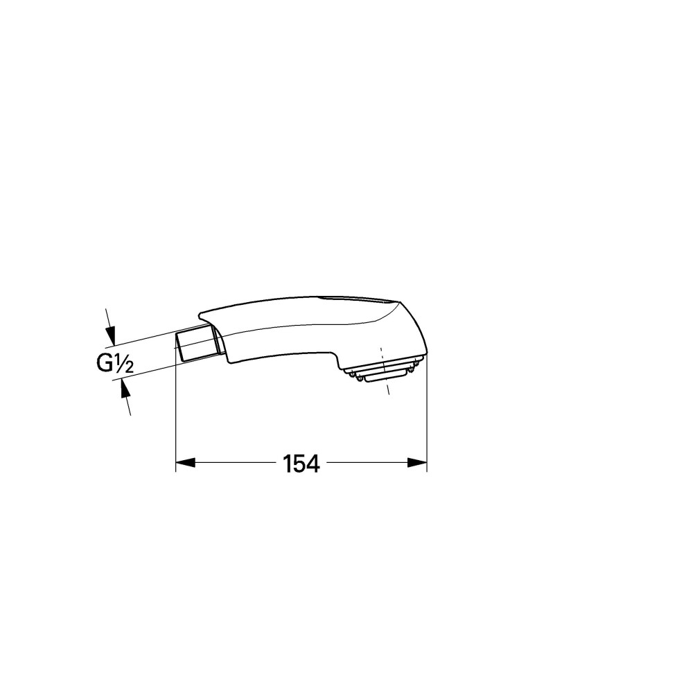Grohe 46312IE0 Shower Head for Zedra/Europlus Chrome/Grey