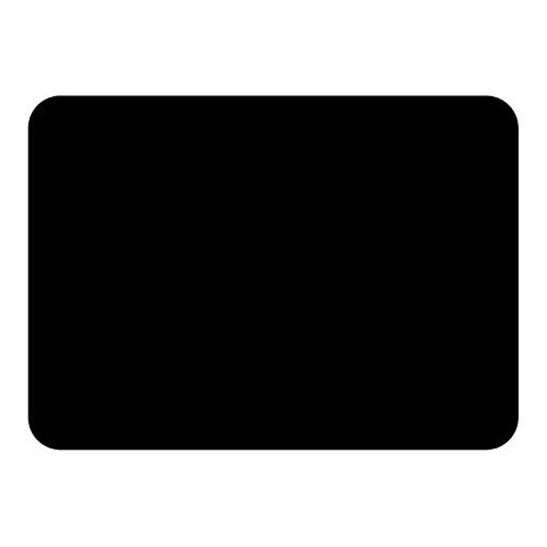 The Tuftop Co Tuftop Premium Glass Chopping Board - Black Colour Design Medium Kitchen Worktop Saver Protector