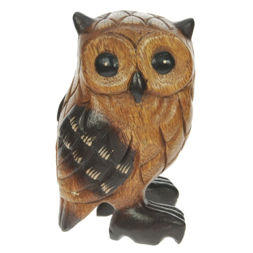 Namesakes Handcarved Wooden Owl Ornament : Top Christmas and Birthday Gift Idea Traditional Wooden Xmas Present For Children, Adults or Animal Lovers!