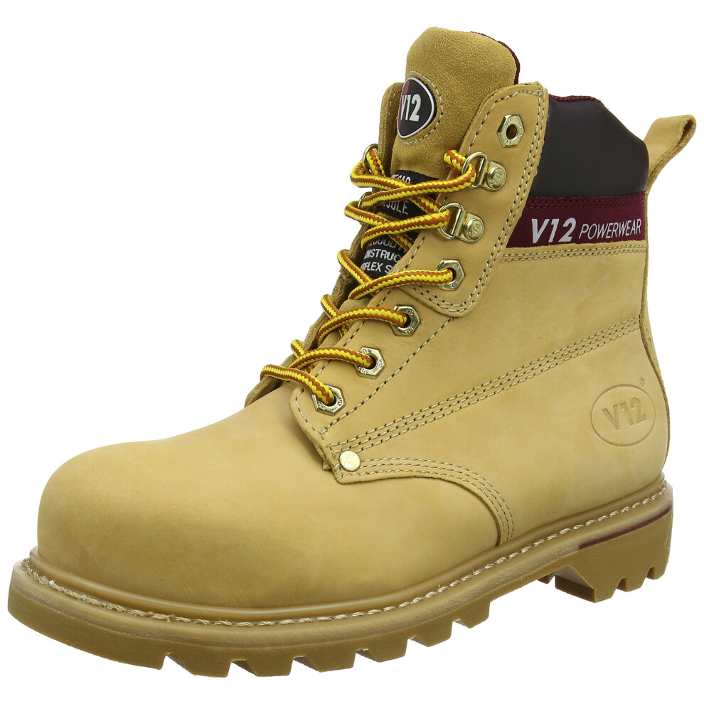 V12 Boulder, Nubuck Derby Boot, Size 10, Honey 5055327300543