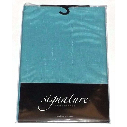 Premier Premier 13 x 70-inch Linen Look Runner, Teal 2
