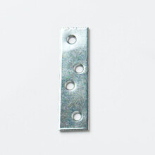 Bulk Hardware BH00222 Straight Zinc Plated Repair Plate Bracket Brace, 150 mm (6 inch) - Pack of 4