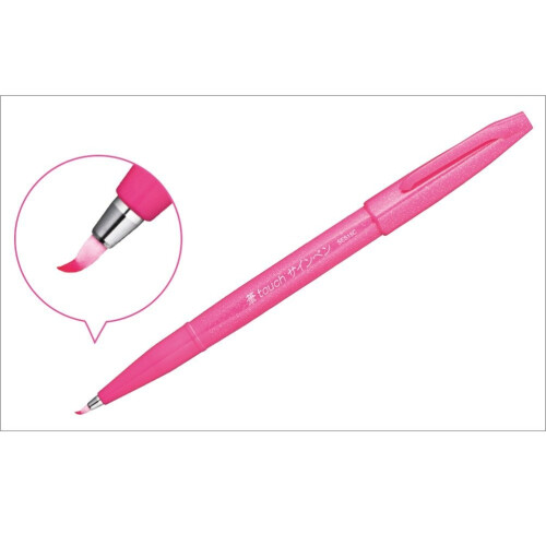 Pentel Pentel brush pen red Pink 2