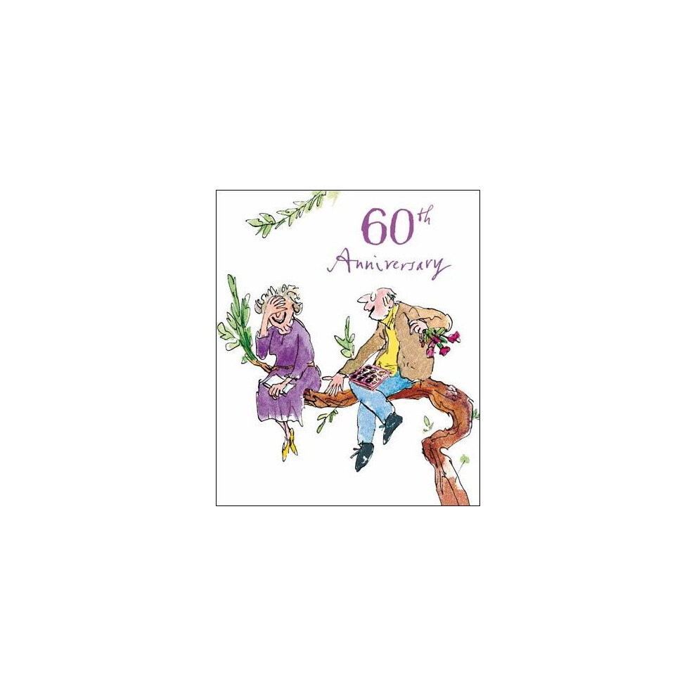 Woodmansterne 60th Wedding Anniversary Card (9303) - Quentin Blake