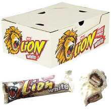 Limited Edition LION WHITE CHOCOLATE Bar by Nestle - Full box of 40 x 42g Bars