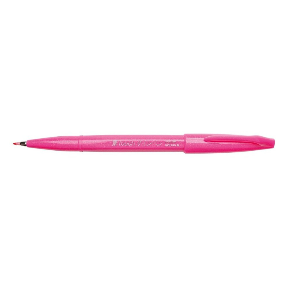 Pentel brush pen red Pink