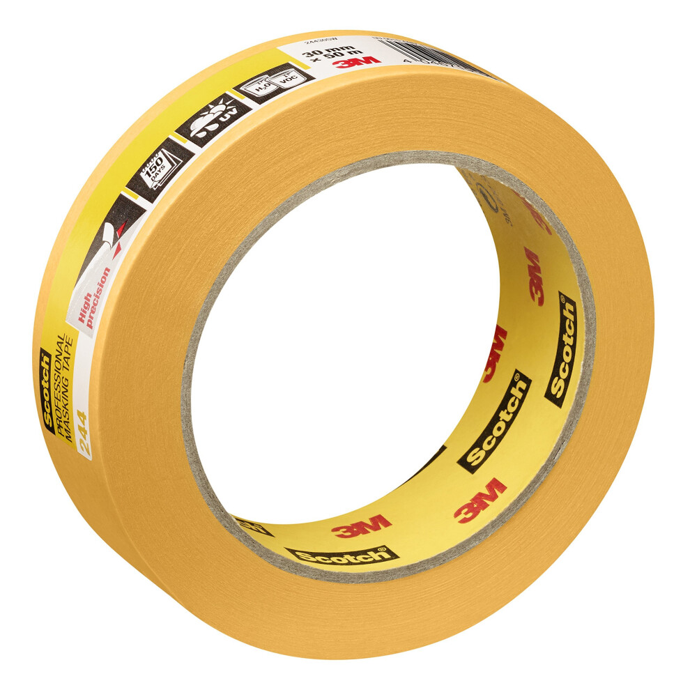 Scotch Painter's Masking Tape 30ÃÂ mm x 50ÃÂ mÃÂ Ã¢â¬âÃÂ Expert Plus Quality, Gold, PT24430