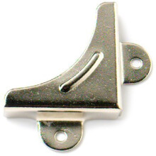 Bulk Hardware BH00074 Nickel Plated Mirror Corners - Pack of 8