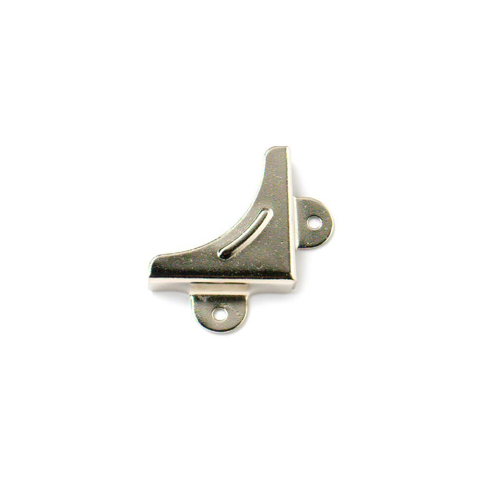 Bulk Hardware Bh00074 Nickel Plated Mirror Corners - Pack Of 8 5013249299307