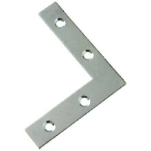 Bulk Hardware BH00054 Flat Corner Repair Brackets Braces Plates BZP, 50 mm (2 inch) - Pack of 15
