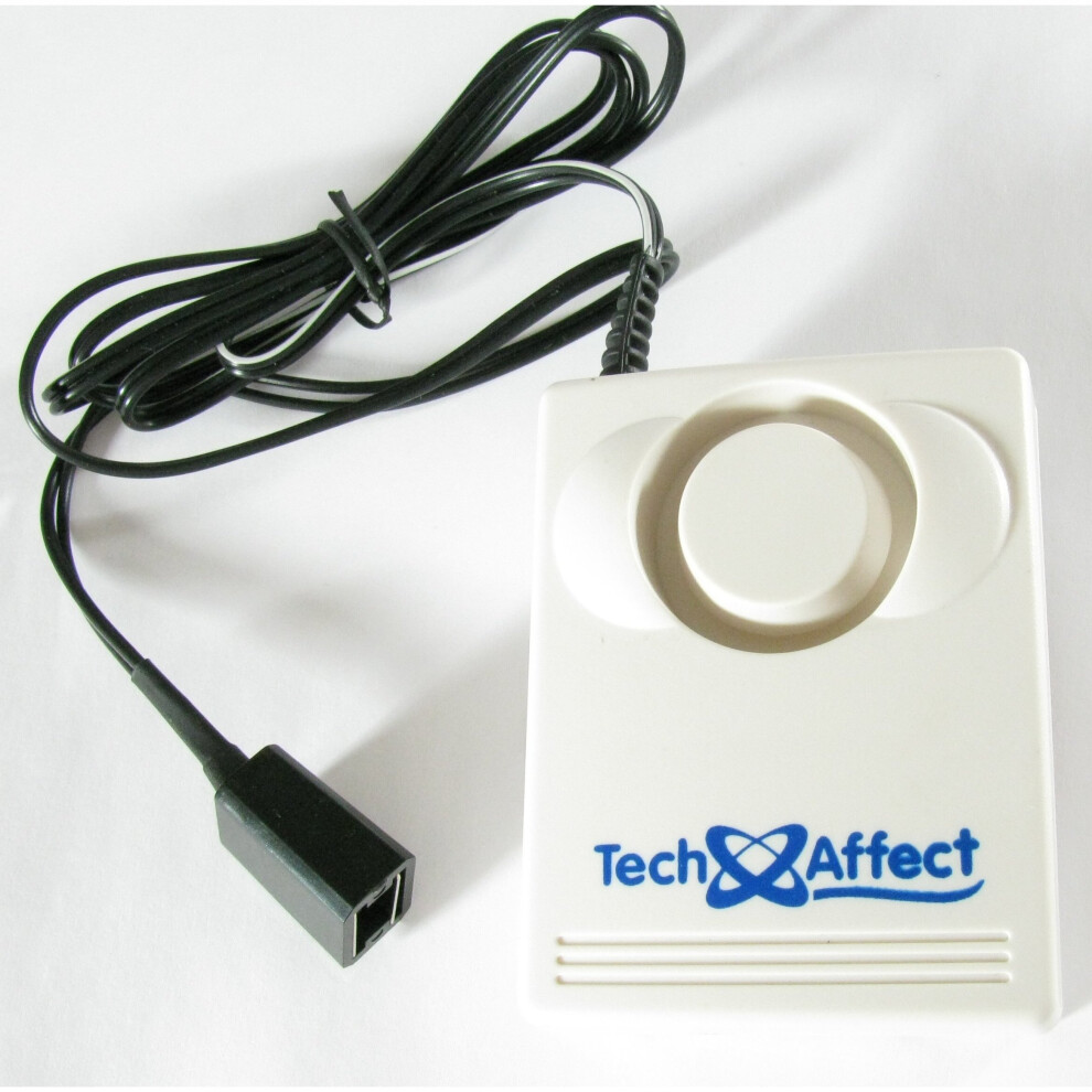 TechAffect WATER LEAK DETECTOR ALARM - Bath Overflow Alarm - Moisture Sensor - Water Level Sensor - Water Level Alarm - Rain Alarm