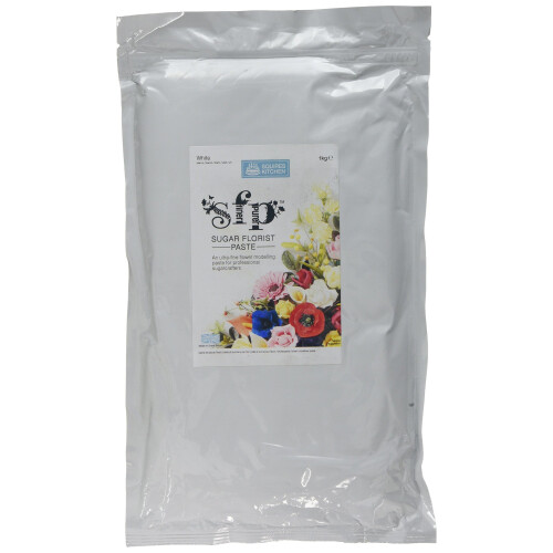 Squires Kitchen Edible White Sugar Florist Paste 1 kg