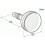 Deva HEAH02 Traditional Shower Head with Swivel Joint Chrome Finish 2
