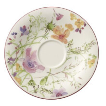 Villeroy & Boch Mariefleur Basic Saucer, 19 cm, Premium Porcelain, White/Multicoloured