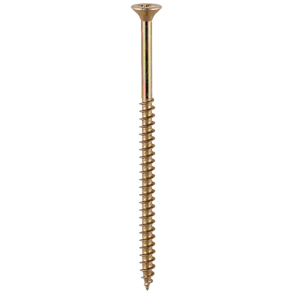 Timco 50100Soloc Pz2 Csk Zyp Solo Woodscrew 5.0 X 100 - (Box Of 100) Yellow
