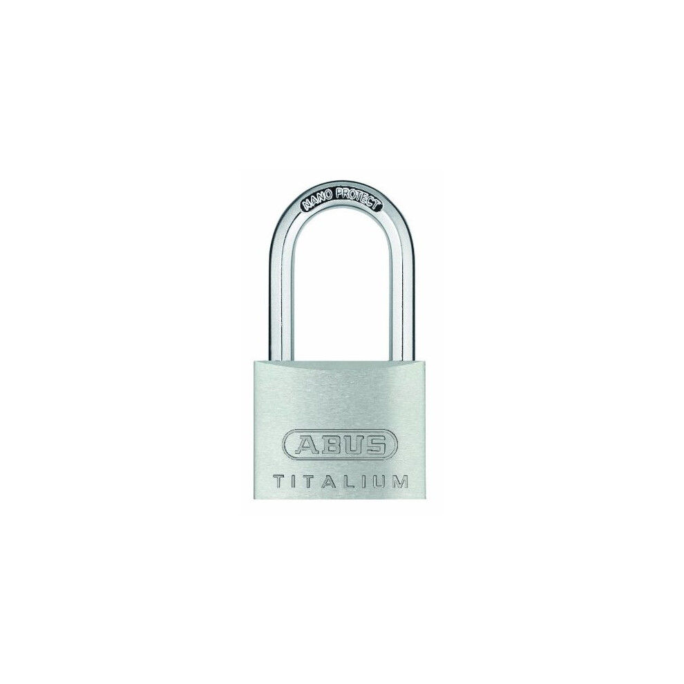 Abus 64Ti/40Hb40 40 X 40Mm Titalium Padlock With Long Shackle Keyed Ka6411 4003318545795