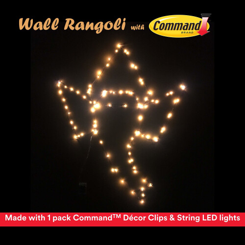 3M Command 17026CLR Decoration Clips for Christmas and Fairy Light - Clear 2