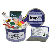 Engagement Survival Kit In A Can. Humorous Novelty Fun Gift - Couple Congratulations Present & Card All In One. Customise Your Can...