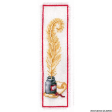 Vervaco Bookmark Quill and Ink Counted Cross Stitch Kit, Multi-Colour