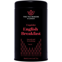 The Tea Makers of London English Breakfast Whole Leaf Loose Tea 125 g Caddy