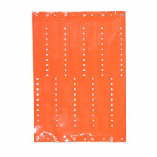 Vinyl Wristbands, Neon Orange, 50 Pack