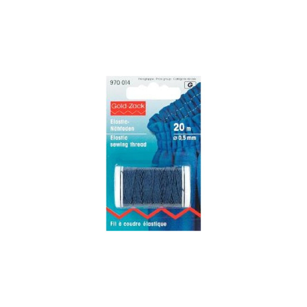 Prym 0.5 mm 20 m Elastic Sewing Thread, Navy Blue