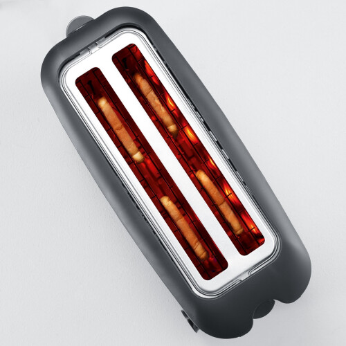Severin Automatic Long Slot Toaster 4 Slice Brushed Stainless Steel 1