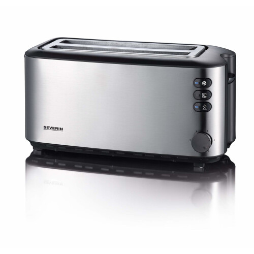 Severin Automatic Long Slot Toaster 4 Slice Brushed Stainless Steel