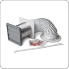 Manrose - Tumble Dryer Venting Kit With Gravity Grille