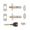 ERA Door Security Bolt with 1 Key - White (2 Pieces) 1