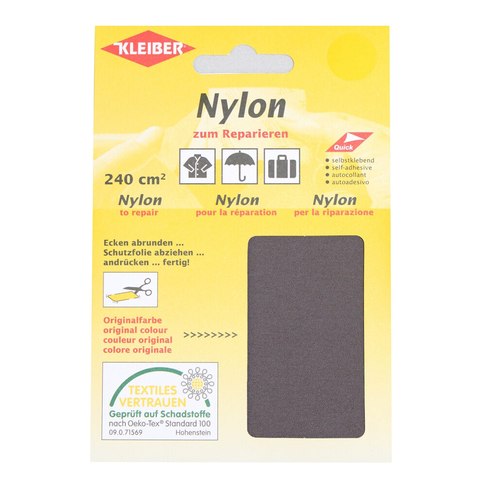 Kleiber Self Adhesive Nylon Repair Material, Grey 4009691430314