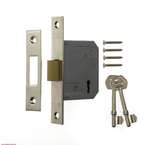 Era 2.5-inch/ 64mm 3 Lever Deadlock - Chrome Effect