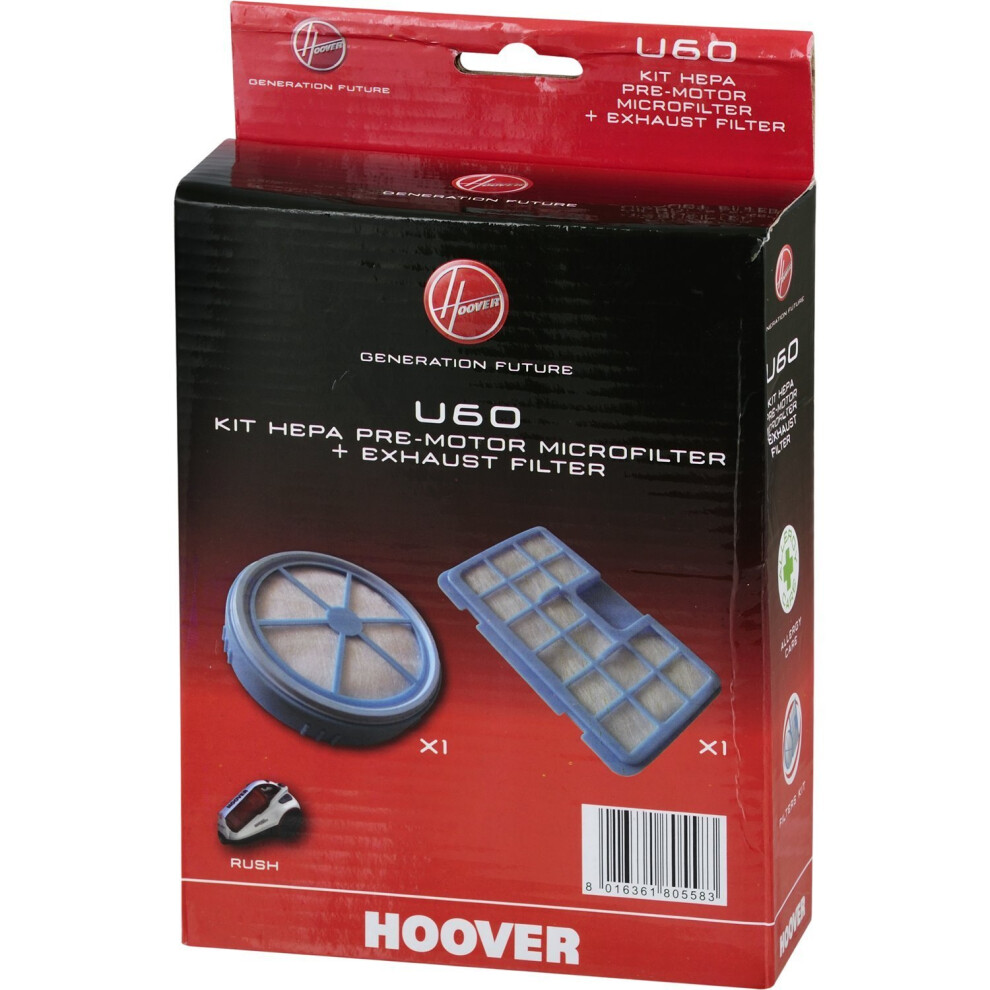 Hoover Vacuum Cleaner U60 Hepa Filter Kit