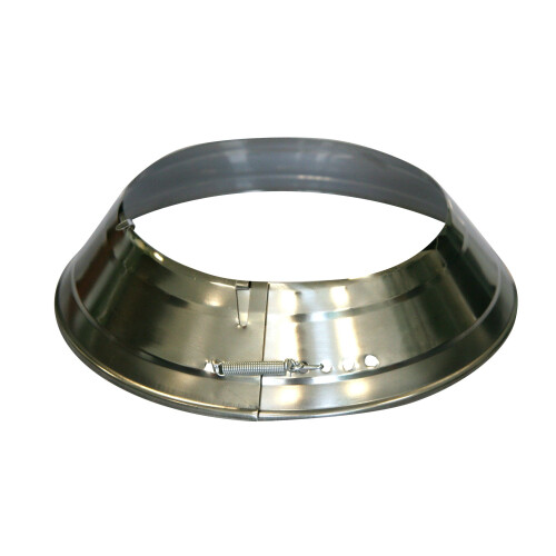 Edelstahl Rosette Für Kaminofen - 130mm Für Pelletkessel Und Holzöfen