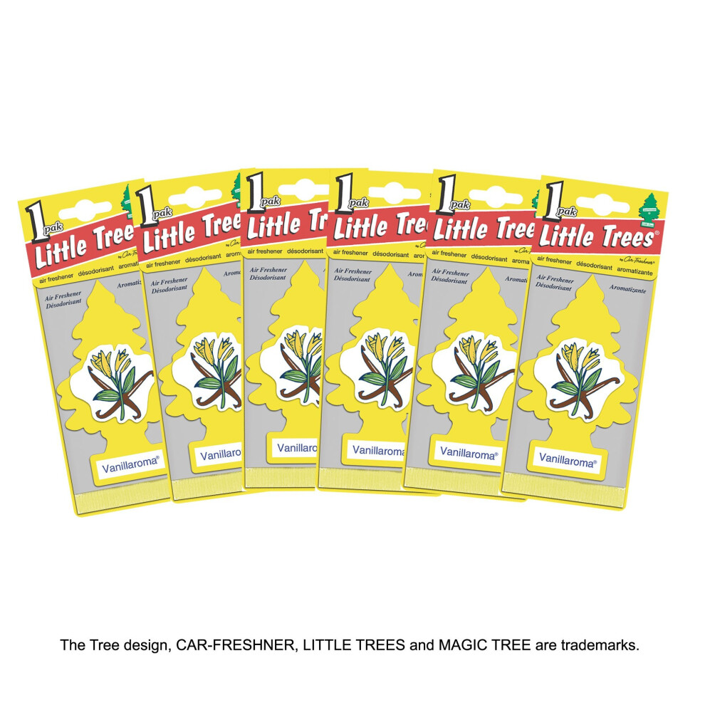 Little Trees MTZ01 Air Fresheners Vanillaroma, 6 Pieces-image-OPC-PPGV6F-NEW