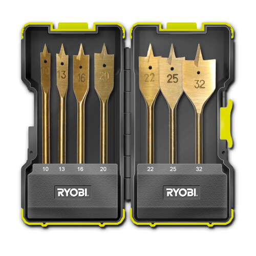 Ryobi Ryobi RAK07SB Spade Bit Set, 7 Piece