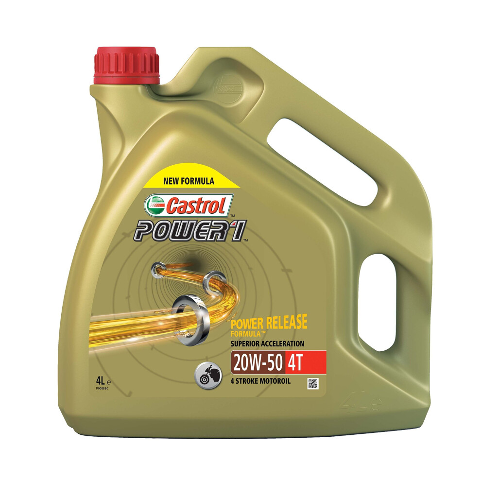 Castrol Synthetic Power 1 4T SAE 20W-50 Engine Oil, 4L